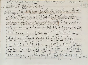 Partitura Musical para Poliuto de Donizetti