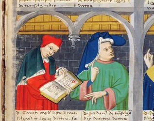 Noble y abogado sosteniendo un libro abierto
