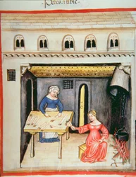 Preparación de patas y pezuñas de animales, de Tacuinum Sanitatis