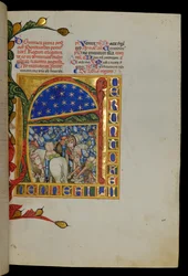 Escena de batalla del Antiguo Testamento