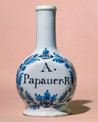 Jarra farmacéutica para el opiáceo A. Papauer R., c.1700