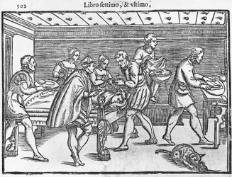 Lámina que representa la trepanación del cráneo