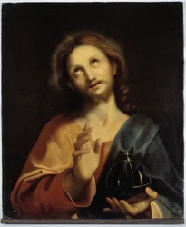 Retrato de Cristo. Escuela milanesa del siglo XVI. Pintura anónima