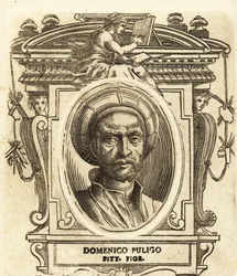 Retrato de Domenico Puligo, pintor italiano del Renacimiento, activo en Florencia