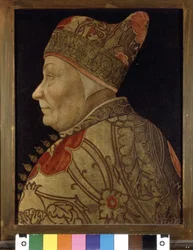Retrato de Francesco Foscari (1373 - 1457), Dux de Venecia. Pintura sobre madera. sd. Museo Correr de Venecia