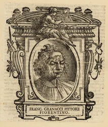 Retrato de Francesco Granacci, pintor italiano del Renacimiento de Florencia