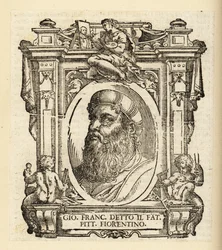 Retrato de Gianfrancesco Penni o Giovan Francesco, il Fattore, pintor italiano, circa 1488-1528