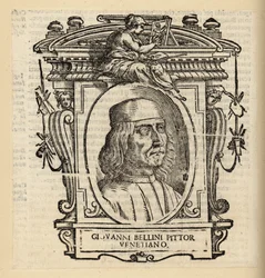 Retrato de Giovanni Bellini, pintor renacentista italiano de Venecia, circa 1430-1516