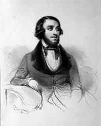 Retrato del tenor italiano Mario Candia (1810 - 1883).