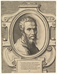 Retrato de Miguel Ángel, pub. c. 1564