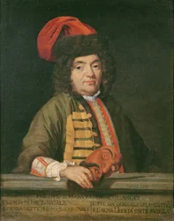 Retrato de Philippe Emmanuel de Coulanges vestido para el carnaval, 1690