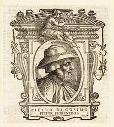 Retrato de Piero di Cosimo también conocido como Piero di Lorenzo, pintor italiano del Renacimiento de Florencia