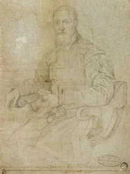 Retrato de Tiziano (Tiziano Vecellio) (c.1485-1576) Escuela Romana