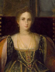 Retrato de una mujer como Cleopatra