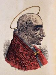 Retrato del Papa Marcelino (296-304)