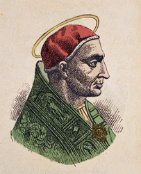 Retrato del Papa Siricio (384-399)