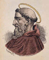 Retrato del Papa Telesforo (125-136/138)