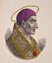 Retrato del Papa Vitaliano (657-672)