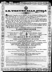 Póster para I.R. Teatro alla Scala, 