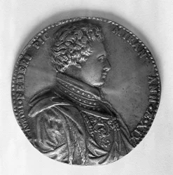 Relieve que muestra al Conde Giovanni Pico della Mirandola (1463-94)