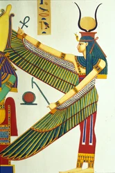 Representación de Isis, ilustración de Monumentos de Egipto y Nubia, por Ippolito Rosellini