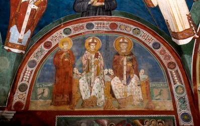 Representación de San Esteban, Santo Tomás Becket y San Nicolás de Myra
