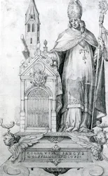 San Wolfgang de Regensburg (c.934-994) (grabado)