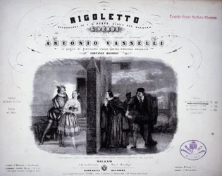 Partitura de "Rigoletto" de Verdi.