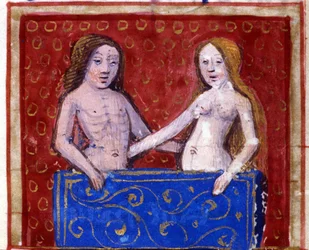 Signo de Géminis. Horóscopo italiano, mediados del siglo XV.