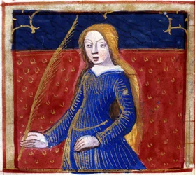 Signo de la Virgen. Horóscopo italiano, mediados del siglo XV.