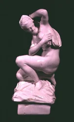 Estatuilla, después de un bronce de Giambologna, fábrica de Vinovo, finales del siglo XVIII