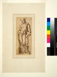 Estudio de una estatua antigua