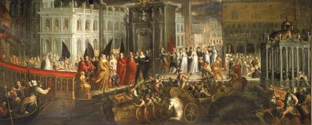 La llegada de Morosina Morosini Grimani al Palazzo Ducale, Venecia