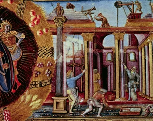 El arte de construir, de un manuscrito sobre arquitectura, veneciano