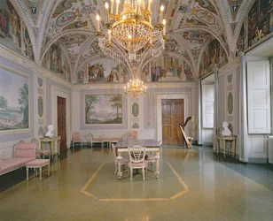 La Sala de Audiencias, frescos pintados por Matteo Rosselli (1578-1650) en 1623