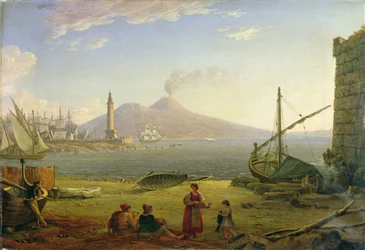 La Bahía de Nápoles (óleo sobre lienzo)