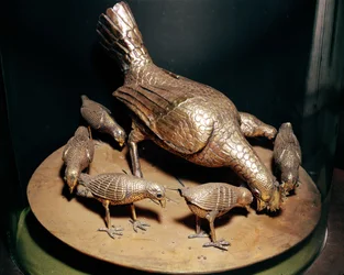 La gallina de oro y sus polluelos, donada a la catedral por la reina Teodolinda (m.628)