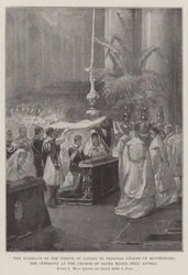 El matrimonio del Príncipe de Nápoles con la Princesa Helena de Montenegro, la ceremonia en la Iglesia de Santa Maria Degl