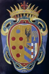 El escudo de armas de Medici-Lorena, c.1638