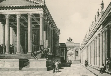 El templo de Júpiter y el arco de Nerón como eran