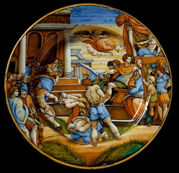 El martirio de los hermanos Juan y Pablo bajo el reinado del emperador Juliano el Apóstata (Flavius Claudius Julianus)