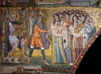 Las madres de Belén ante Herodes I el Grande (mosaico)