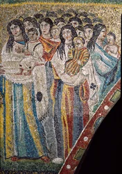 Las madres de Belén ante Herodes I el Grande (mosaico)
