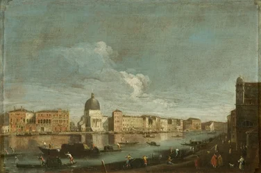 Vista de San Simeone Piccolo en el Gran Canal, Venecia, c.1760