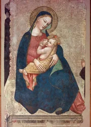 Virgen María amamantando a Jesús