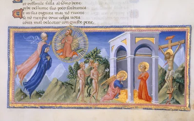 Yates Thompson 36, f.141 El misterio de la redención, de la "Divina Commedia", c.1444-50 (vitela)