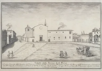 Vista de la iglesia de San Marco, Florencia