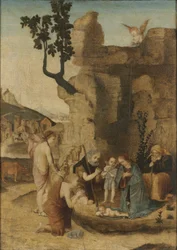 Adoración de los pastores, c. 1500 (óleo sobre madera)