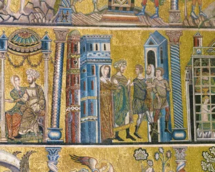 José acusado por Potifar (mosaico)