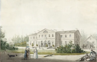 La casa solariega Priyutino, 1830